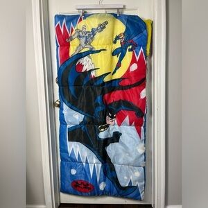 Vintage 1997 Batman & Robin DC Comics Sleeping Bag